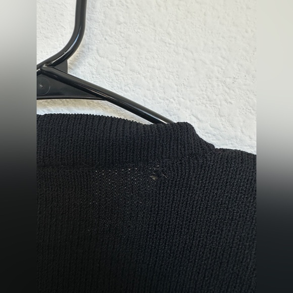 St John Basics black knit cardigan & skirt set size Medium - Picture 14 of 17